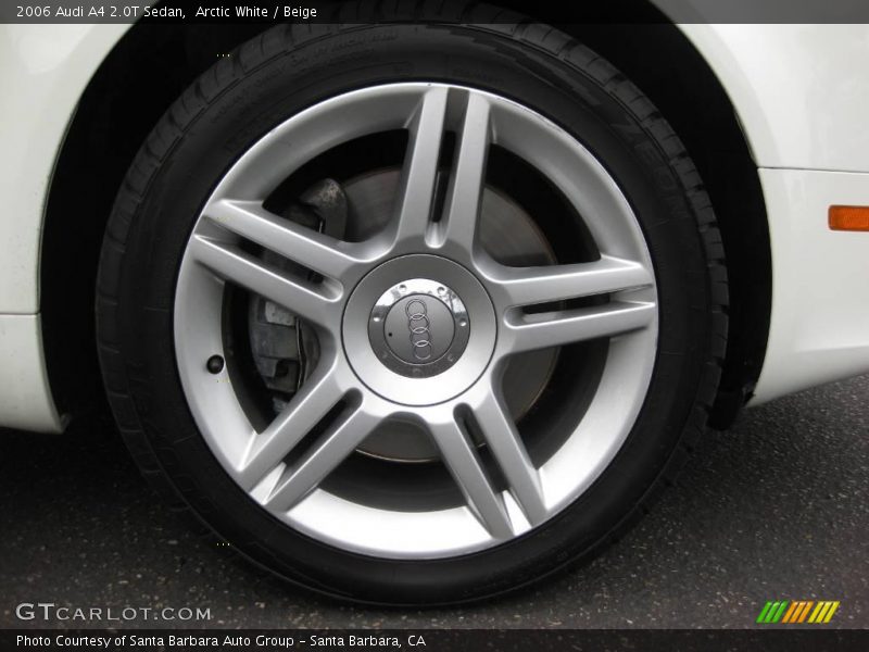 Arctic White / Beige 2006 Audi A4 2.0T Sedan