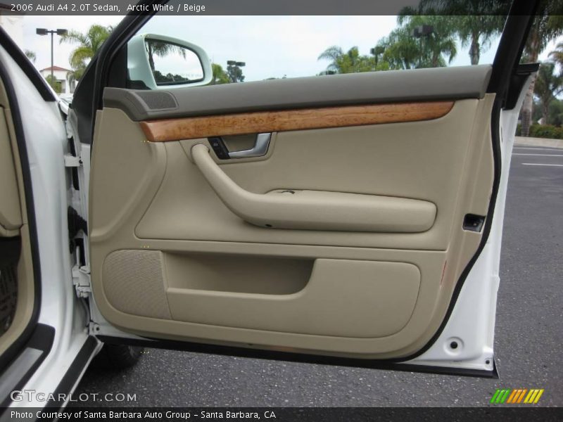 Arctic White / Beige 2006 Audi A4 2.0T Sedan