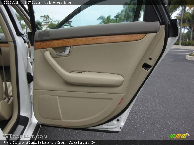 Arctic White / Beige 2006 Audi A4 2.0T Sedan