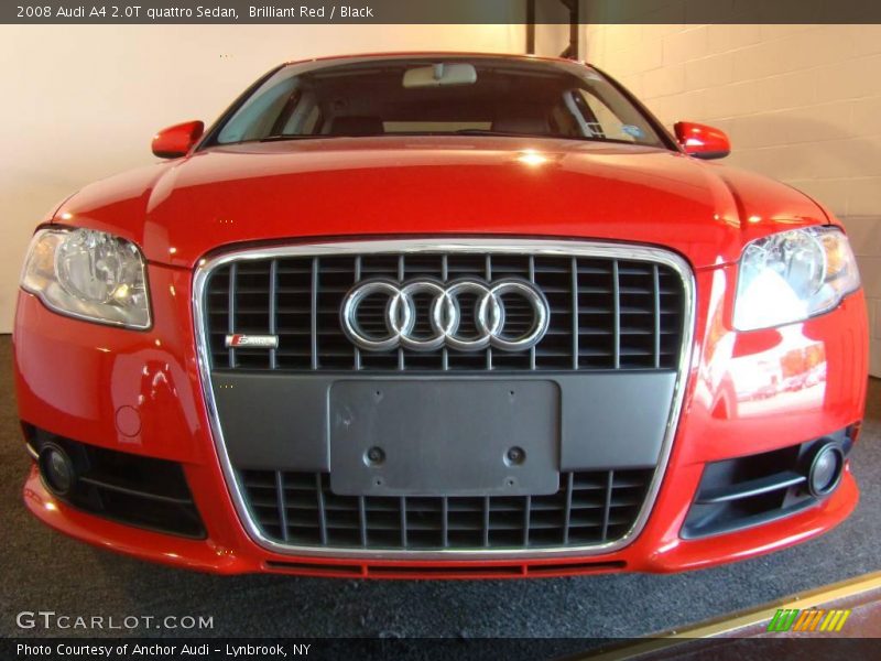 Brilliant Red / Black 2008 Audi A4 2.0T quattro Sedan