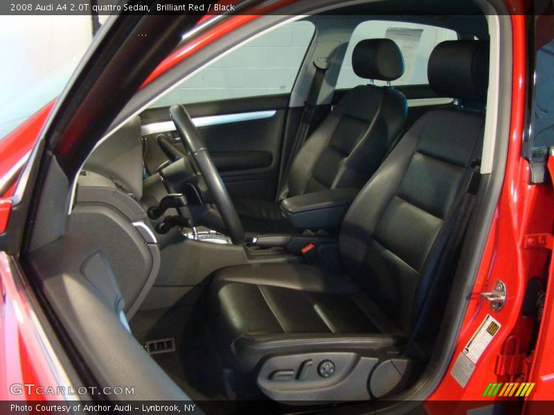 Brilliant Red / Black 2008 Audi A4 2.0T quattro Sedan