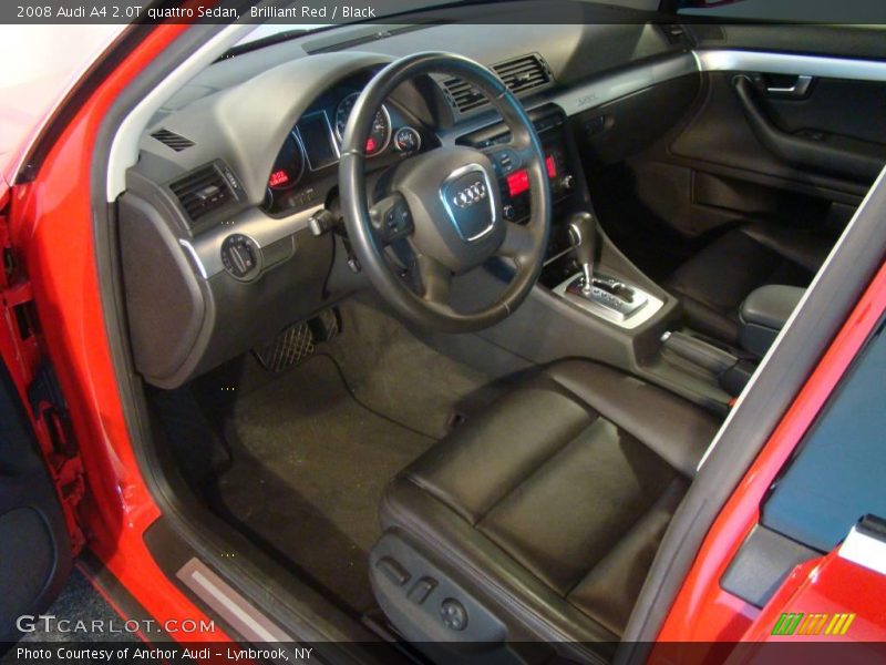 Brilliant Red / Black 2008 Audi A4 2.0T quattro Sedan