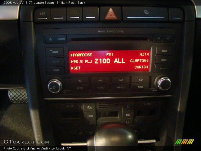 Brilliant Red / Black 2008 Audi A4 2.0T quattro Sedan