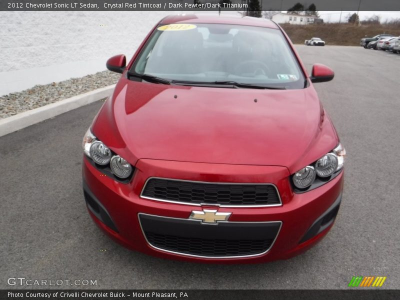 Crystal Red Tintcoat / Dark Pewter/Dark Titanium 2012 Chevrolet Sonic LT Sedan
