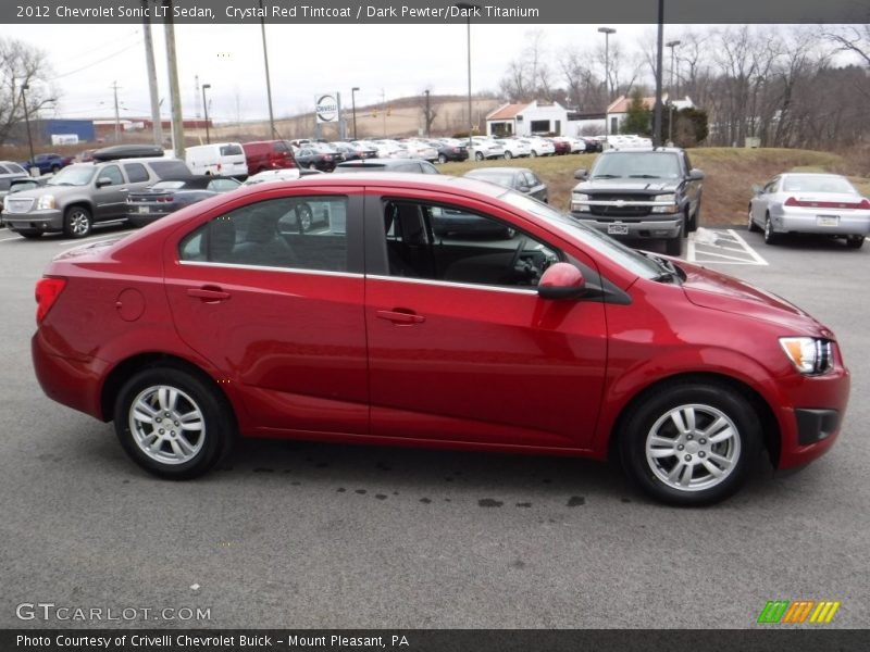 Crystal Red Tintcoat / Dark Pewter/Dark Titanium 2012 Chevrolet Sonic LT Sedan