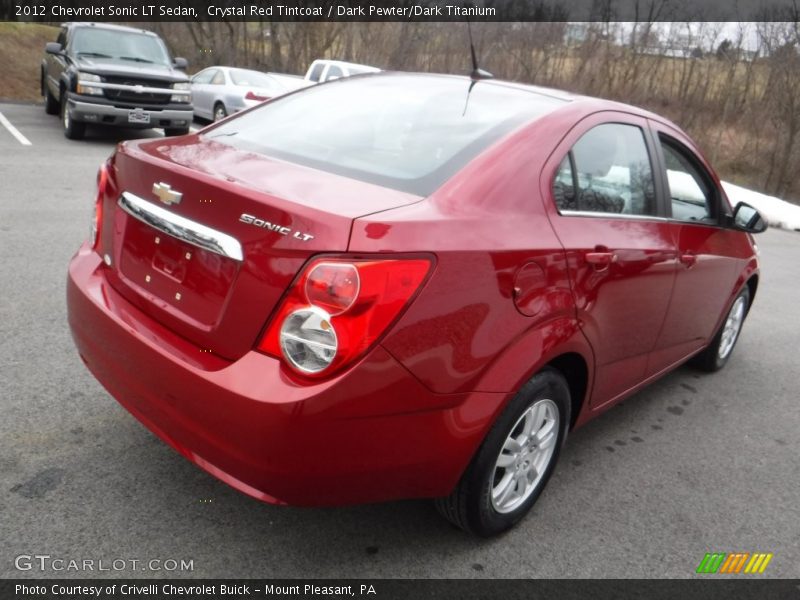 Crystal Red Tintcoat / Dark Pewter/Dark Titanium 2012 Chevrolet Sonic LT Sedan