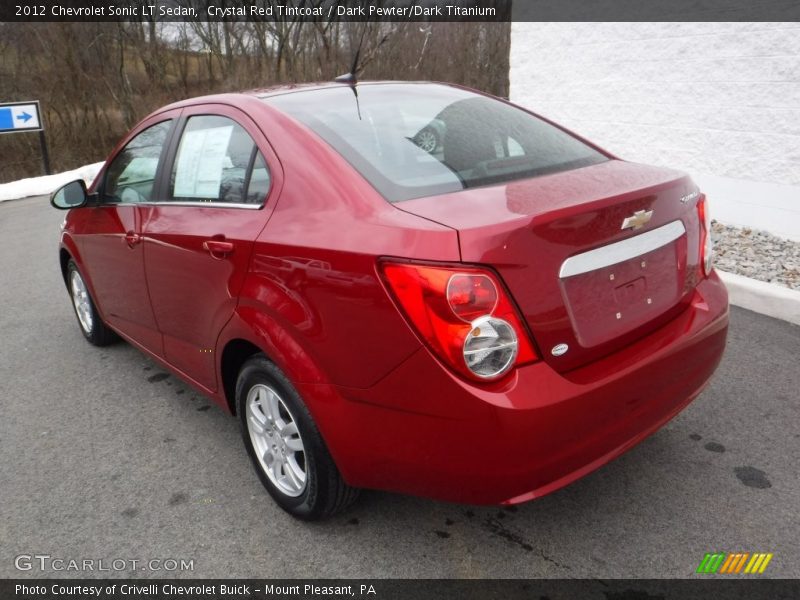 Crystal Red Tintcoat / Dark Pewter/Dark Titanium 2012 Chevrolet Sonic LT Sedan