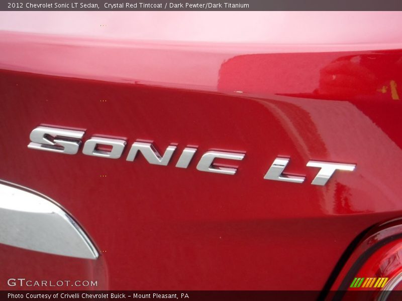 Crystal Red Tintcoat / Dark Pewter/Dark Titanium 2012 Chevrolet Sonic LT Sedan