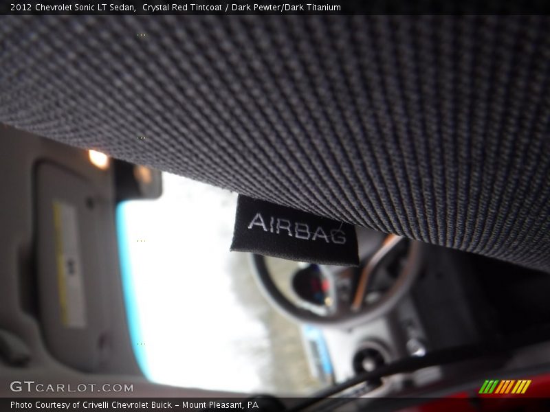 Crystal Red Tintcoat / Dark Pewter/Dark Titanium 2012 Chevrolet Sonic LT Sedan