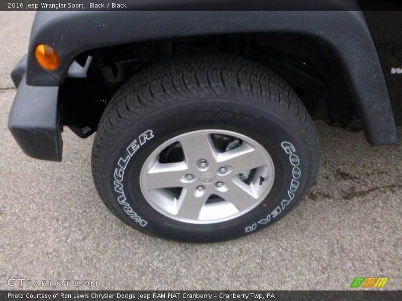 Black / Black 2016 Jeep Wrangler Sport