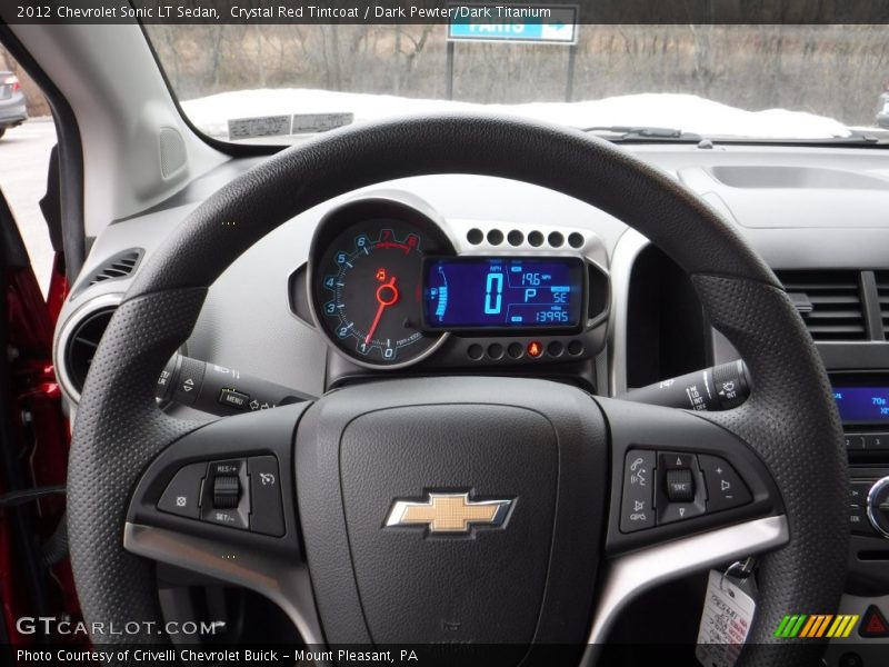 Crystal Red Tintcoat / Dark Pewter/Dark Titanium 2012 Chevrolet Sonic LT Sedan
