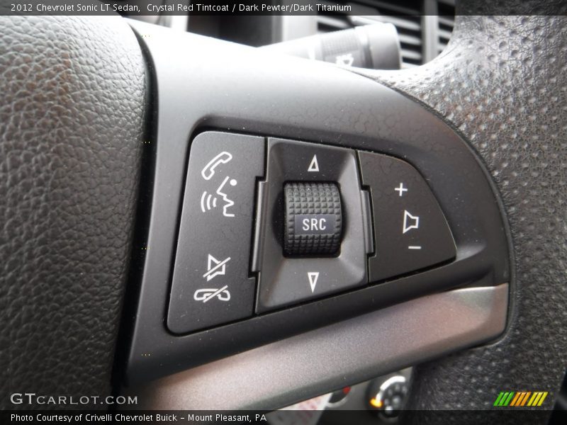 Crystal Red Tintcoat / Dark Pewter/Dark Titanium 2012 Chevrolet Sonic LT Sedan