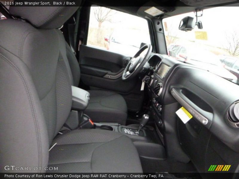 Black / Black 2016 Jeep Wrangler Sport