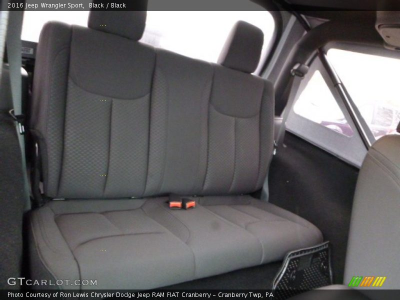 Black / Black 2016 Jeep Wrangler Sport