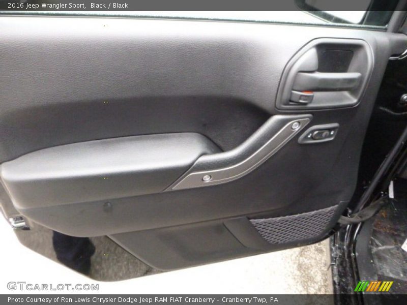 Black / Black 2016 Jeep Wrangler Sport