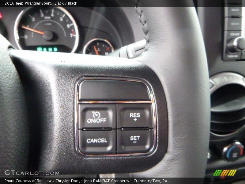 Black / Black 2016 Jeep Wrangler Sport