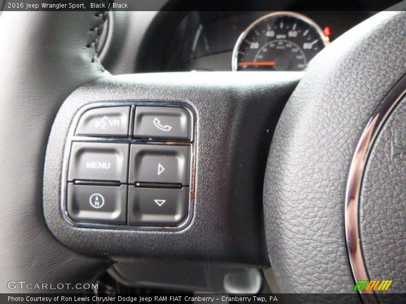 Black / Black 2016 Jeep Wrangler Sport