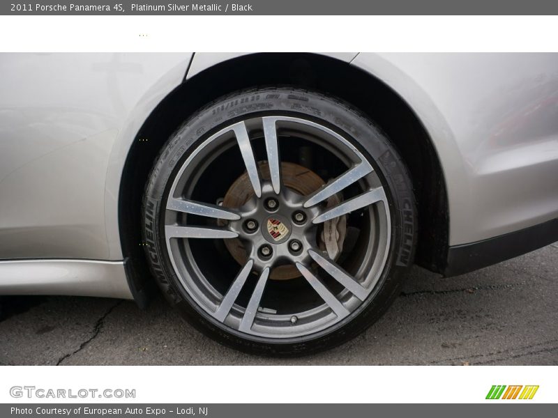 Platinum Silver Metallic / Black 2011 Porsche Panamera 4S
