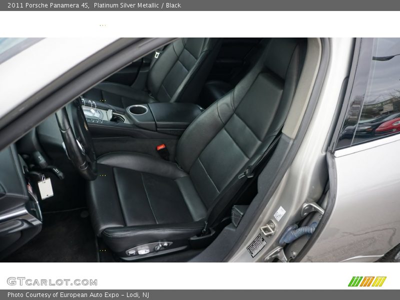 Platinum Silver Metallic / Black 2011 Porsche Panamera 4S