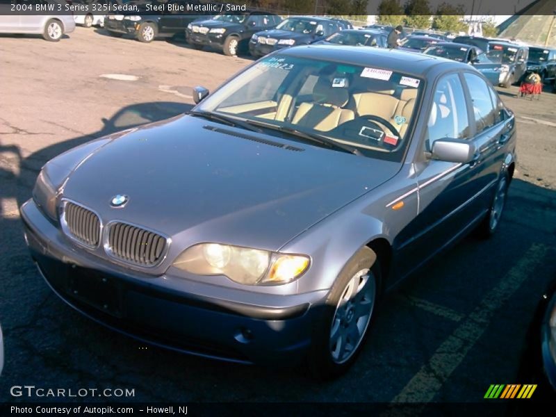 Steel Blue Metallic / Sand 2004 BMW 3 Series 325i Sedan