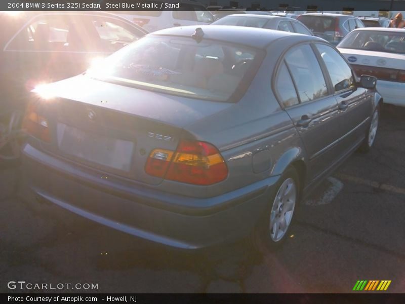 Steel Blue Metallic / Sand 2004 BMW 3 Series 325i Sedan