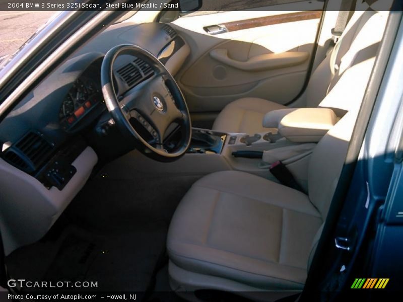 Steel Blue Metallic / Sand 2004 BMW 3 Series 325i Sedan