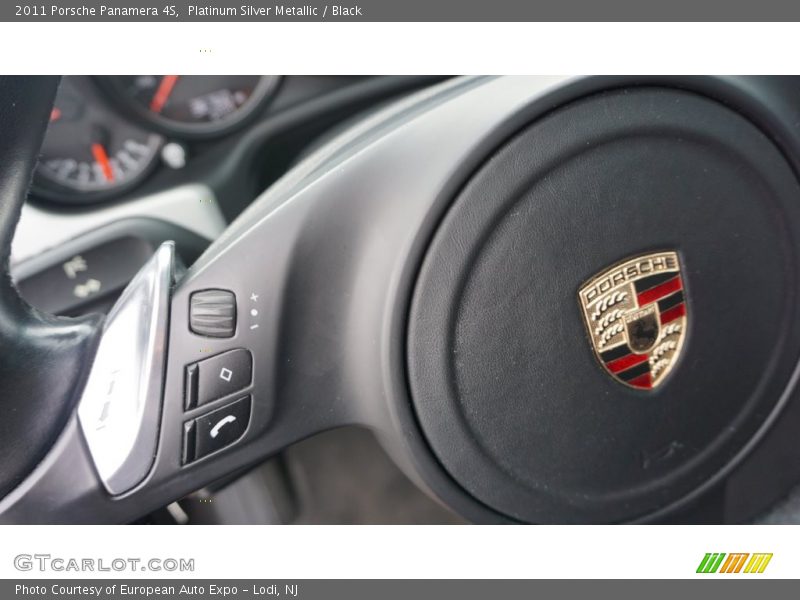 Platinum Silver Metallic / Black 2011 Porsche Panamera 4S