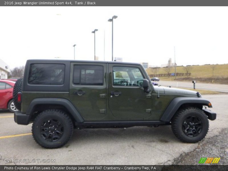 Tank / Black 2016 Jeep Wrangler Unlimited Sport 4x4