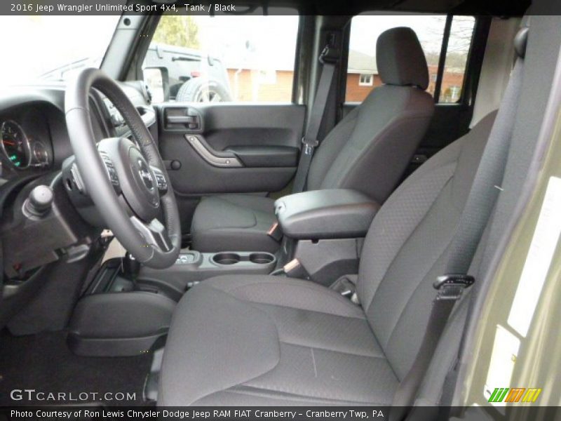 Tank / Black 2016 Jeep Wrangler Unlimited Sport 4x4