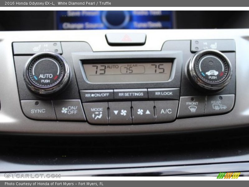 White Diamond Pearl / Truffle 2016 Honda Odyssey EX-L