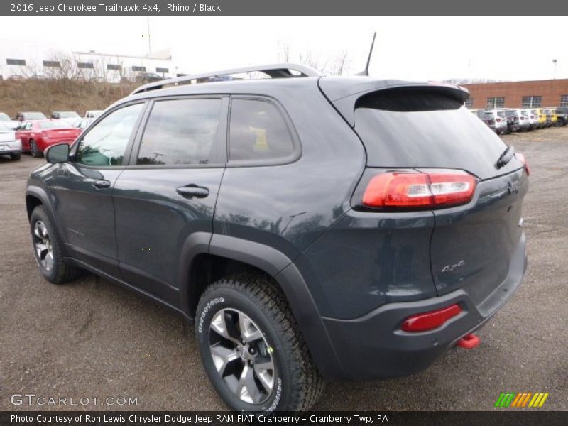 Rhino / Black 2016 Jeep Cherokee Trailhawk 4x4
