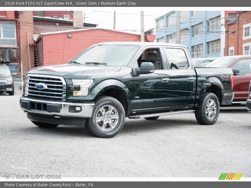Green Gem / Medium Earth Gray 2016 Ford F150 XLT SuperCrew 4x4