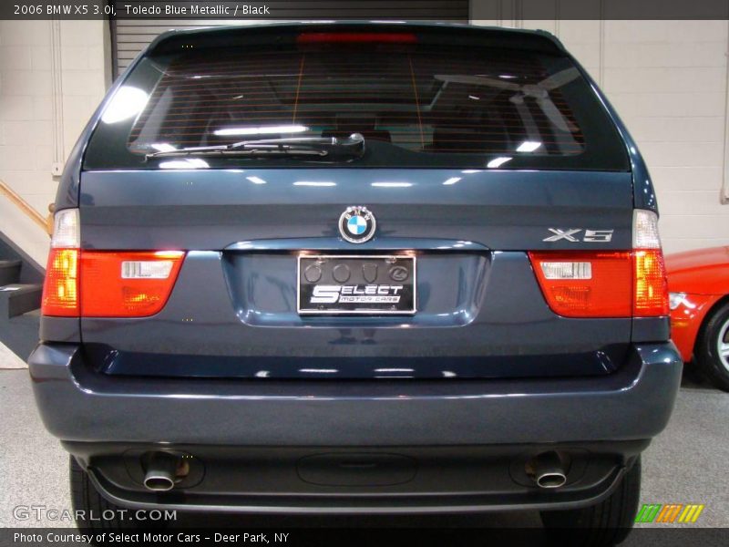 Toledo Blue Metallic / Black 2006 BMW X5 3.0i