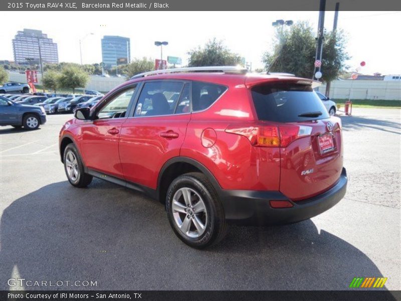 Barcelona Red Metallic / Black 2015 Toyota RAV4 XLE