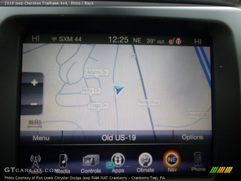 Rhino / Black 2016 Jeep Cherokee Trailhawk 4x4