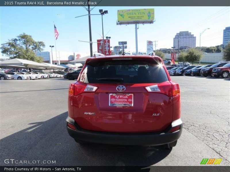 Barcelona Red Metallic / Black 2015 Toyota RAV4 XLE