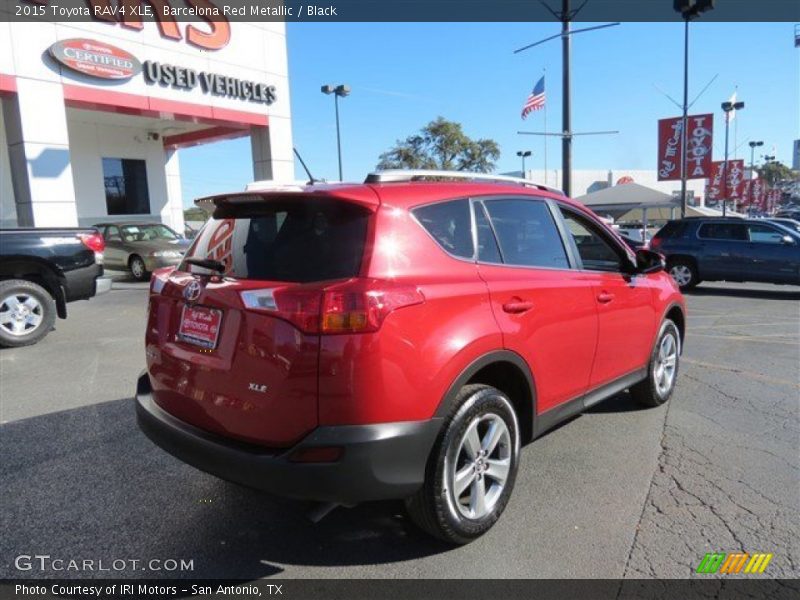 Barcelona Red Metallic / Black 2015 Toyota RAV4 XLE