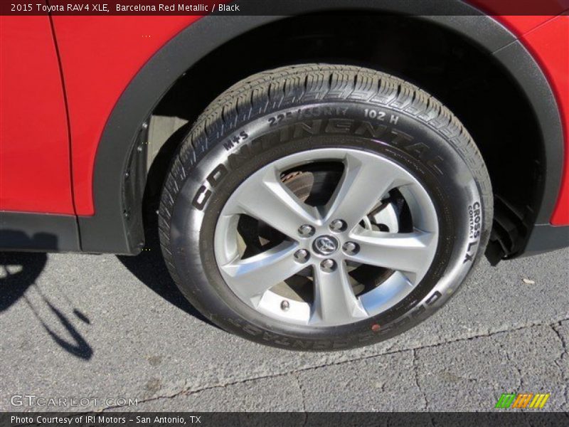 Barcelona Red Metallic / Black 2015 Toyota RAV4 XLE
