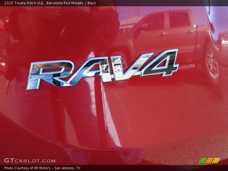 Barcelona Red Metallic / Black 2015 Toyota RAV4 XLE