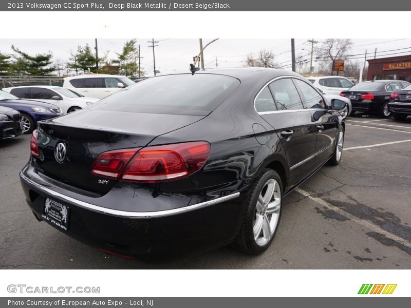 Deep Black Metallic / Desert Beige/Black 2013 Volkswagen CC Sport Plus