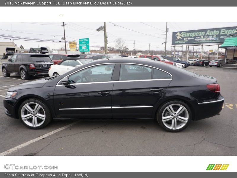Deep Black Metallic / Desert Beige/Black 2013 Volkswagen CC Sport Plus