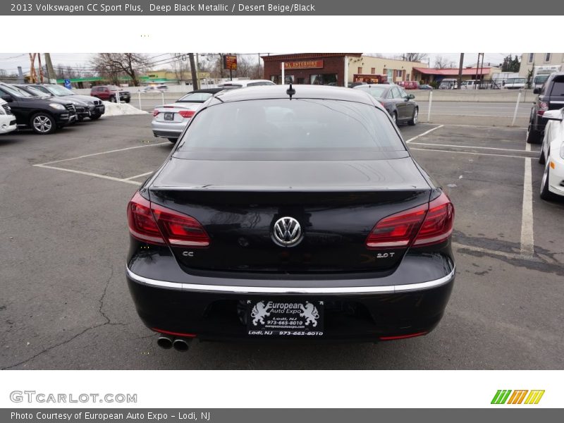 Deep Black Metallic / Desert Beige/Black 2013 Volkswagen CC Sport Plus