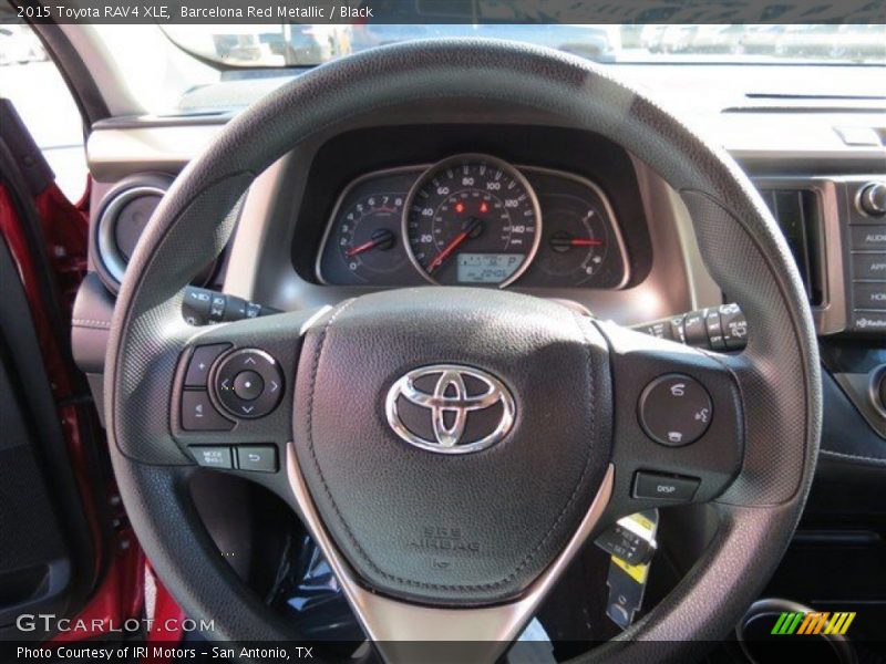 Barcelona Red Metallic / Black 2015 Toyota RAV4 XLE