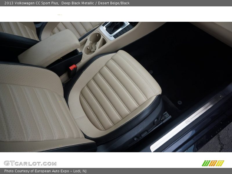 Deep Black Metallic / Desert Beige/Black 2013 Volkswagen CC Sport Plus
