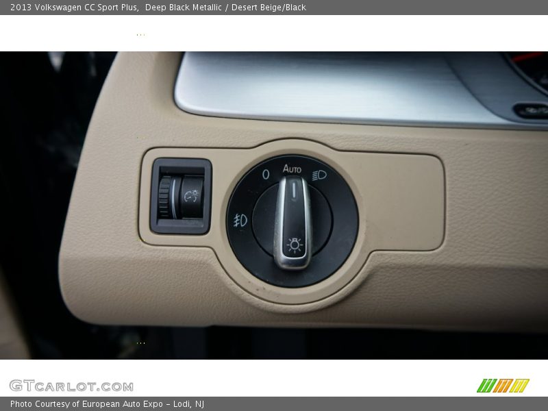 Deep Black Metallic / Desert Beige/Black 2013 Volkswagen CC Sport Plus