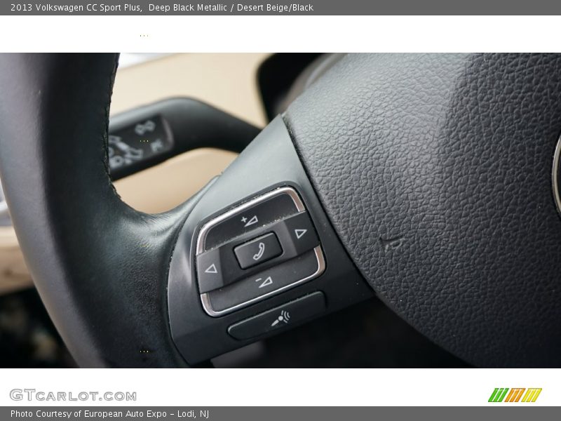 Deep Black Metallic / Desert Beige/Black 2013 Volkswagen CC Sport Plus