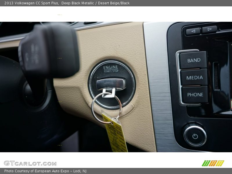 Deep Black Metallic / Desert Beige/Black 2013 Volkswagen CC Sport Plus