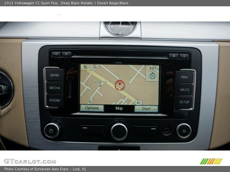 Deep Black Metallic / Desert Beige/Black 2013 Volkswagen CC Sport Plus