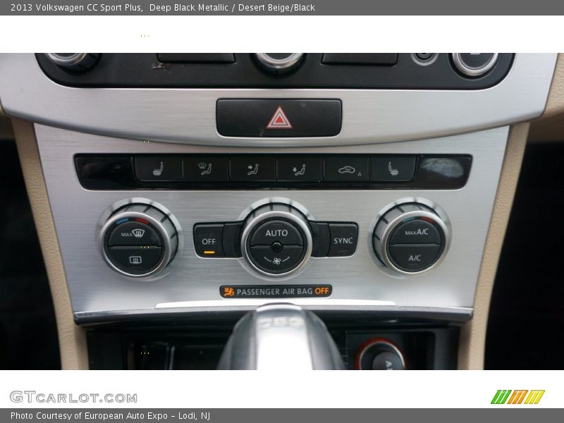 Deep Black Metallic / Desert Beige/Black 2013 Volkswagen CC Sport Plus