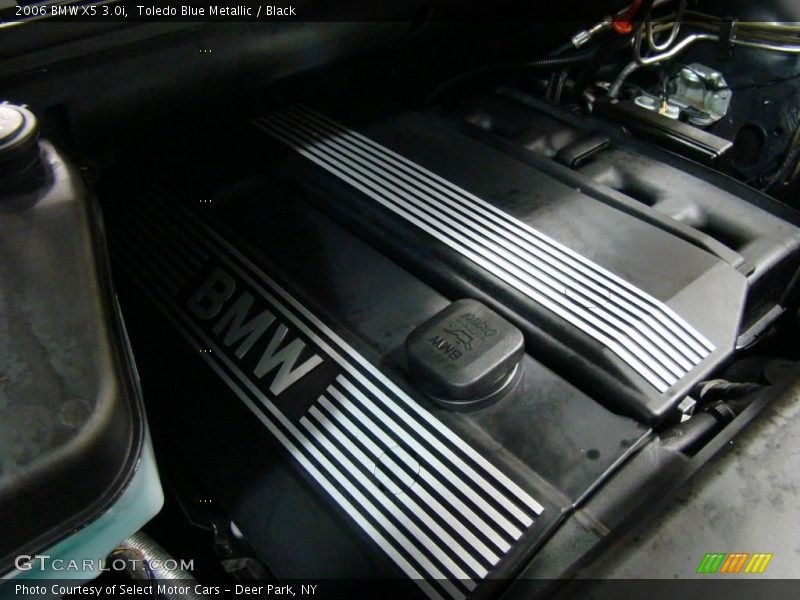 Toledo Blue Metallic / Black 2006 BMW X5 3.0i